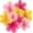 Pink,Yellow,Rose Pink, variant on FWSA WRAPS Pastel Paper Flowers Decorations For Wall,Hanging Fans Floral Backdrop Decoration,Set of 9 Blue,Pink,Purple,Yellow