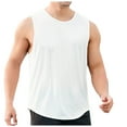 thumbnail image 2 of Men's Athletic Tank Top Casual Workout Vest Sleeveless Printed Patchwork Design for Gym Running and Daily Fitness Training Comfortable Breathable Lightweight Activewear Top Mens Muscle Gym Tank Top Breathable Sleeveless Shirts for Active Men, 2 of 7