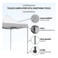 thumbnail image 3 of Toldo Carpa Lona Plegable Reforzado Impermeable Portátil 2x2M, 3 of 3
