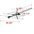 thumbnail image 3 of FIVE STAR Yagi Outdoor Tv Antenna with Mounting/40 ft Cable, with 200 Miles Reception Range, 3 of 5