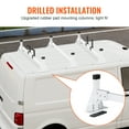 thumbnail image 4 of VEVOR Trailer Ladder Rack, 54" 3 Crossbars Ladder Roof Rack, Heavy-duty Steel Van Roof Ladder Rack, 800 lbs Capacity Van Ladder Rack with Straps, Fit for Ford Transit 150, 250, 350, 2015-2022, 4 of 9