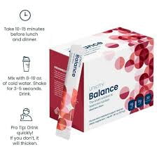 Unicity Balance Mixed Berry Drink Mix with Bottle, 30 Sachets, Fiber Drink Mix Powder, Reusable Mixing Bottle Included, Instant Berry Beverage, Low Calorie Daily Drink Mix for Men & Women