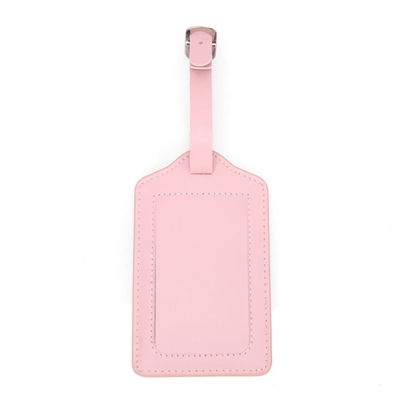 Black PU Luggage Identifier Suitcase Easy to Identify Bag Label for Business Trips and Vacations