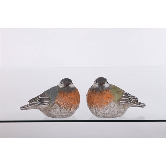 Special T Imports 3.25-inch Tall Bird Resin Decorative Figurine, Set of 2