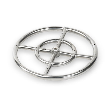 UPC: 0817901011901 | American Fireglass Stainless Steel Fire Pit Ring Burner