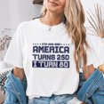 thumbnail image 3 of Jollimate America Turns 250 I Turn 80 Shirt, 1946 Patriotic 80th Birthday Gift Tee, 3 of 5