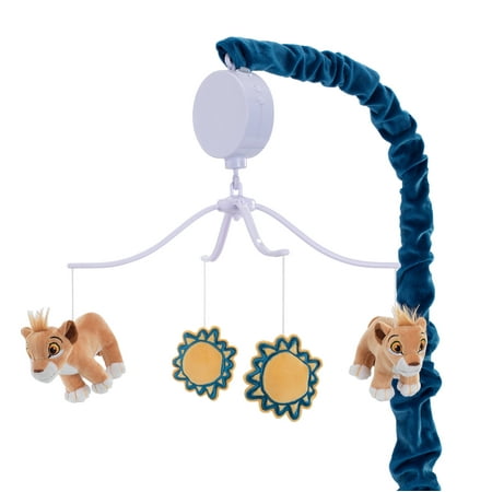 UPC: 0084122790193 | Disney Baby Lion King Adventure Musical Baby Crib Mobile by Lambs & Ivy – Blue