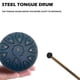 thumbnail image 2 of Rain Drum for Outside, Steel Tongue Drum 11 Notes 6 Inches Chakra Tank Drum Steel Percussion Padded, 2 of 5