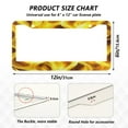 thumbnail image 4 of 2-Pack Aluminum License Plate Frame with 2 Holes for GM License Plate Cover with Free Screws Flames Pattern, 4 of 8