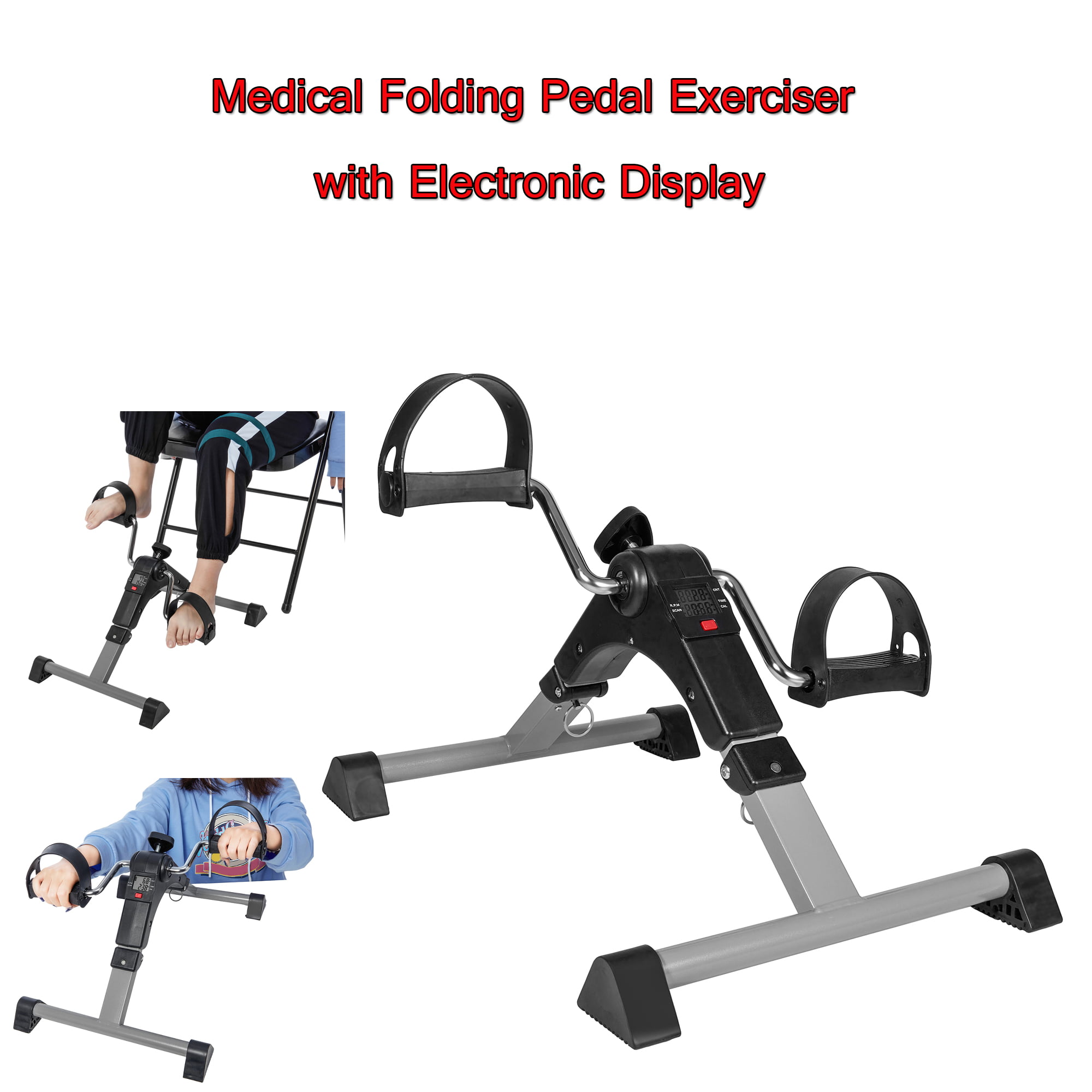 Node Fitness Foldable Under Desk Exercise Bike Pedal Exerciser