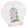 thumbnail image 2 of Just Love Cotton Pajamas for Girls (White - Love Peace and Treats, Girls 5-6), 2 of 3