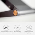 thumbnail image 3 of Billuyoard Lámpara LED de escritorio plegable, luz de USB portátil plegable con 3 ajustes de brillo para lectura en casa, estudio, viajes de trabajo Iluminación y accesorios plata Billuyoard HA025118-02, 3 of 6