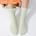 thumbnail image 4 of Women Thin Cotton Socks, Soft Cotton Bootie Socks Women Above Ankle Crew Socks (6-Pairs With gift box), 4 of 13