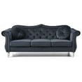 thumbnail image 4 of Glory Furniture Hollywood Velvet Sofa in Black, 4 of 6