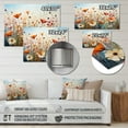 thumbnail image 4 of Designart "Pointillism Dot Art of Wildflowers Field II" Floral Metal Wall Decor, 4 of 5