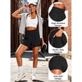 thumbnail image 5 of Cadmus 2 in 1 Women's 5'' Workout Shorts Athletic Gym Running Shorts for Women Phone Pockets,1 Pack,Black,L, 5 of 8