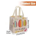 thumbnail image 5 of CoreLiving Easter Goodie Bags with Handles Reusable Non-Woven Fabric for Party Favors Egg Hunt Supplies Bulk Easter Baskets for Teens Adults Gift Giving 5-Pack, 5 of 6