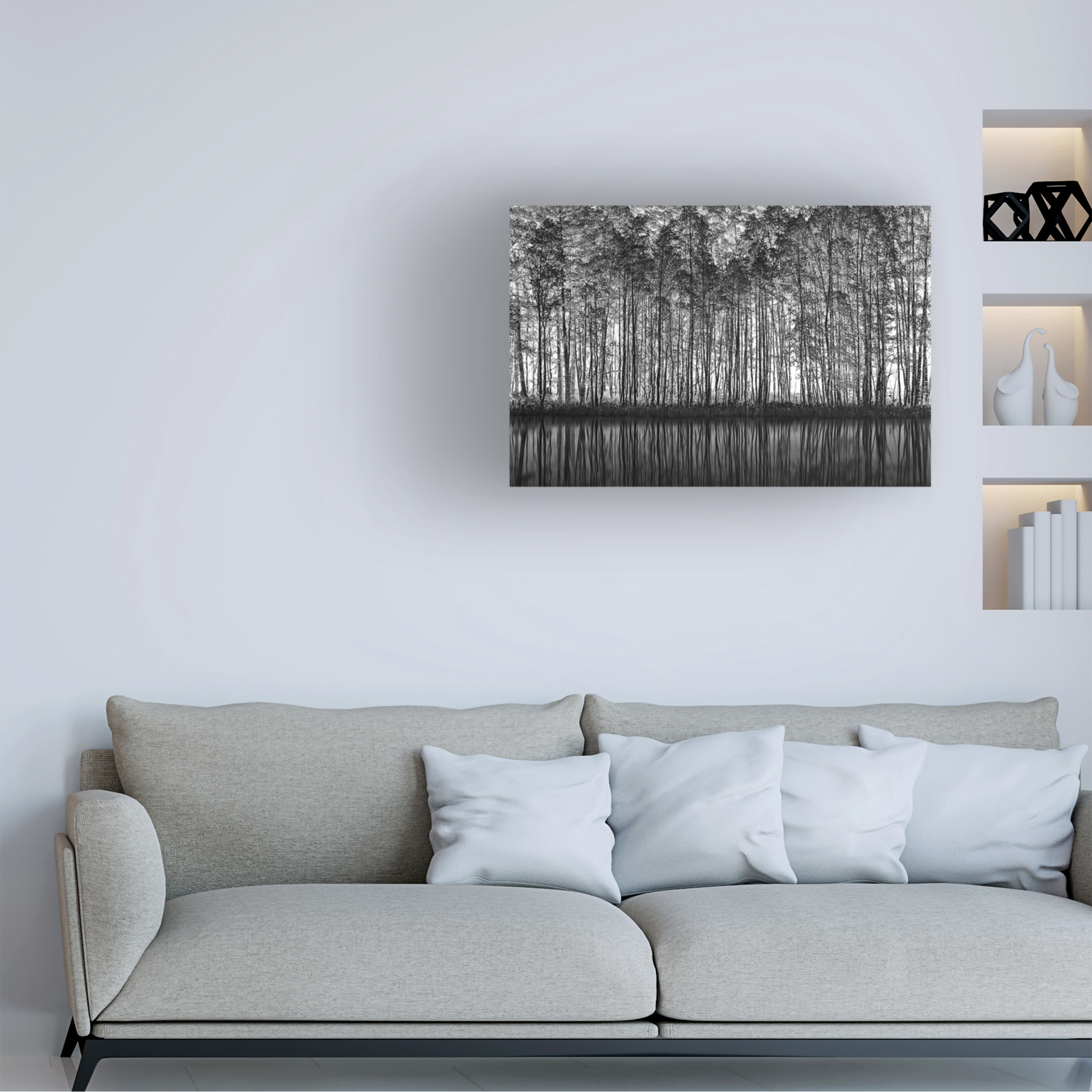 Roswitha Schleicher Schwarz 'Pointillism Nature' Canvas Art