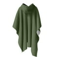 thumbnail image 6 of qolati Womens Hoodies Long Cloak Mens Unisex Lightweight Fleece Ruffle Hooded Poncho Sweater Wrap Topper Elegant Shawls Cape for Christmas Clothing Free Size, 6 of 6