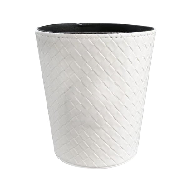 Bote de Basura para automóvil Bote de Basura para reposacabezas, Accesorios Interiores, Organizador de automóvil Universal portátil a Prueba de Fugas, Blanco BLESIY Bote de basura para auto