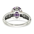 thumbnail image 6 of 925 Sterling Silver With Real 14kt Amethyst Ring Size: 7; for Adults and Teens; for Women and Men, 6 of 6