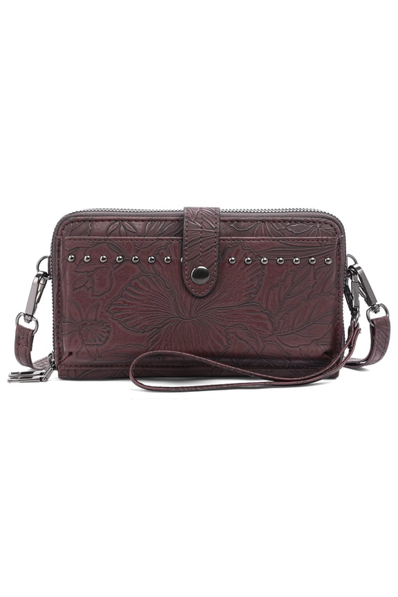 Women Wallet Purse Credit Card Holder with RFID,Small Crossbody Bags for Women Leather Purses with 2 Straps