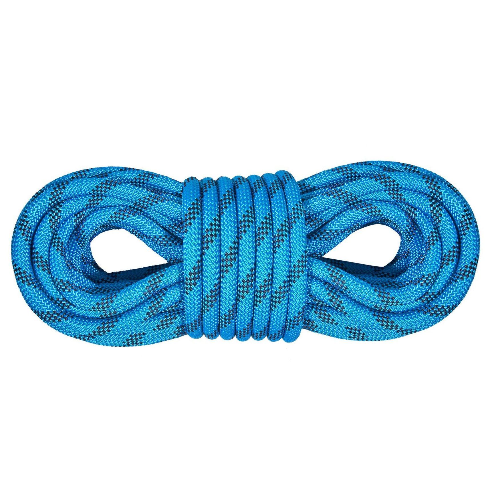 Static Climbing Rope 32ft, 10mm Rock Climbing Rope 26KN, Safety Rope with Carabiners & Bag