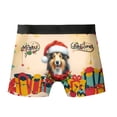 thumbnail image 2 of Merry Christmas Santa Shetland Sheepdog Scarf Twinkling Lights Xmas Holiday All Over Print Boxer Briefs Underwear for Men Dad Sheltie Dog Lover Gifts - 00022, 2 of 6