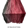 thumbnail image 3 of Leodye 1PCS Gradient Crinkled Sheer Gauze Table Runner, Transparent Table Flag for Wedding and Party Table Decor -70.86*35.43in, 3 of 6