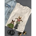thumbnail image 3 of Corgi Chopper And Sidecar T-Shirt Women -Fab Funky Designs, Female XX-Large, 3 of 4