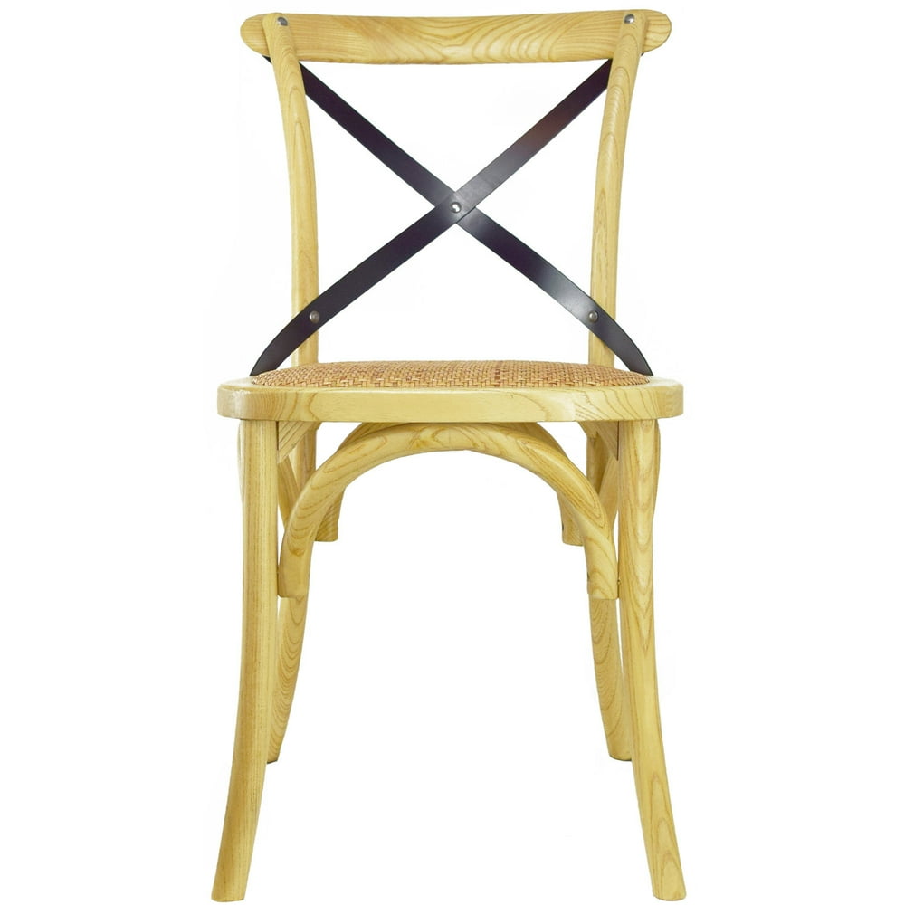 2xhome Natural Mid Century Modern Farmhouse Antique Cross Back Chair With X Back Assembled Solid 