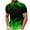 Green, variant on WAENQINLA Golf Shirts for Men Fashion Flame 3D Printed Lapel Collared Shirt with Button Casual Short Sleeve Pullover Tops