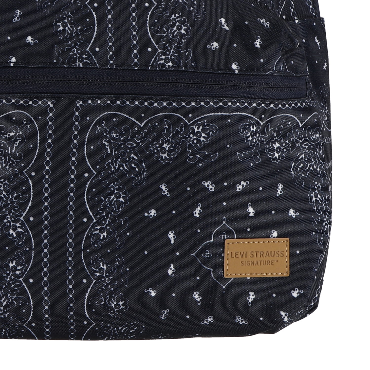 Levi Strauss Signature 17" Women's Adult Bandana Print Dome Backpack, Dress Blues
