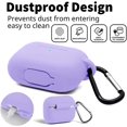 thumbnail image 2 of Blaspins AirPods Pro Case Red, Premium Soft Silicone Skin Case Cover Protective Case Keychain Support Wireless Charging [Compatible with Airpods Pro] IBAOLEA Red Purple, 2 of 6
