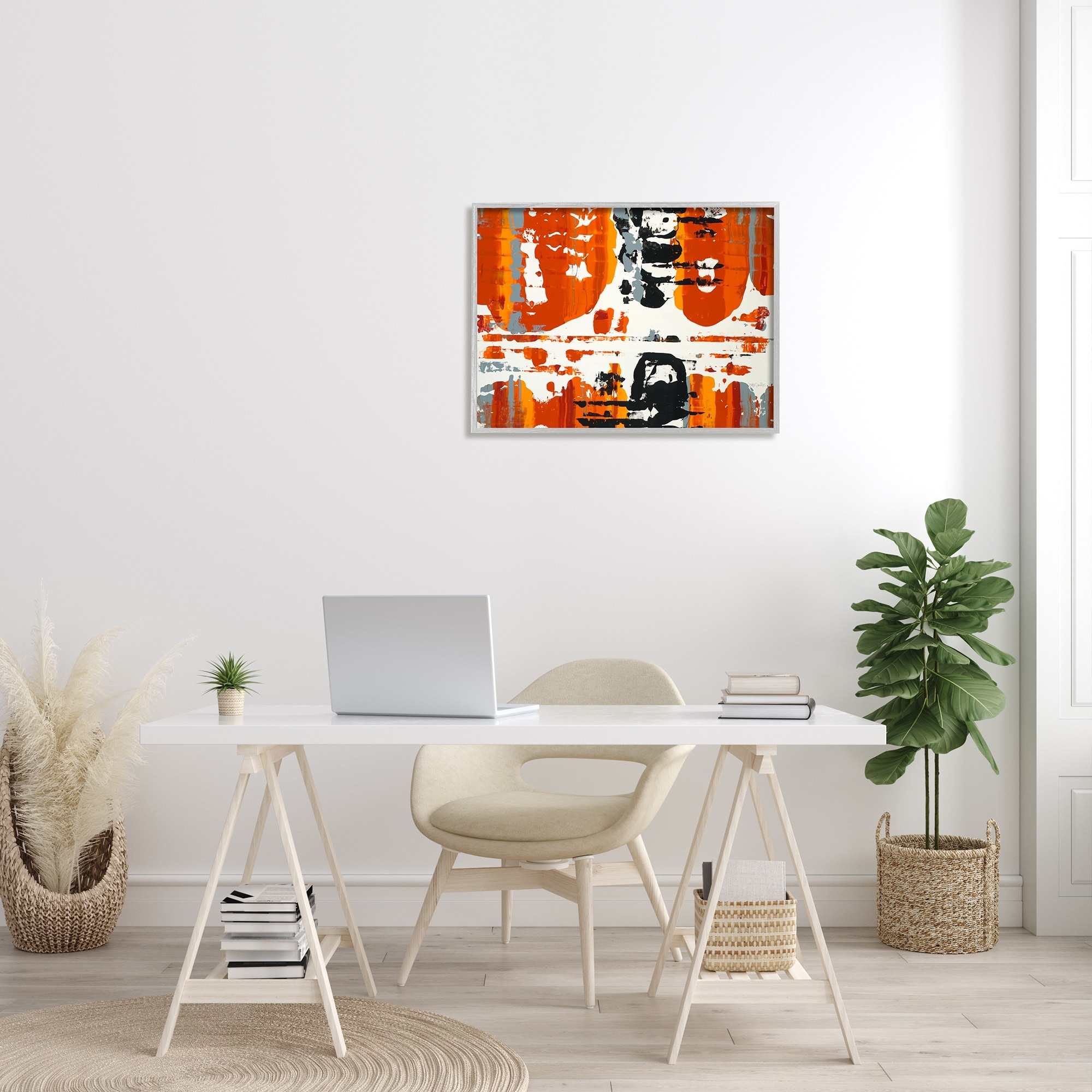 Stupell Industries Burnt Orange Momentum, 24 x 30,Design by Third and Wall