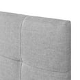 thumbnail image 3 of Grid Tufted Modern Upholstered Queen Headboard in Gray, 3 of 7