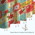 thumbnail image 6 of Pioneer Flower Floral Print Pattern Shower Curtain 72"x72", Bathroom Decorative Shower Curtain Set with 12 Hooks, Waterproof Washable, 6 of 6