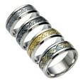 thumbnail image 4 of Cheers.US Stylish Men Titanium Steel Mens Ring Full Cz Wedding Band Man Ring, 4 of 7