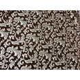 thumbnail image 2 of Decora Furnishings Classic Floral Vine Design Heavy and Luxurious Chenille Fabric Upholstery Material for Sofa, Window Treatments, Diwan, Cushion Covers, Chair, Craft - 54 inches Width (Brown), 2 of 5