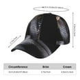 thumbnail image 2 of Gukieu Black Cobra Snake Prin Baseball Cap, Adjustable Sweat-wicking Daily,Travel, Sports Cap, Unisex, 2 of 6