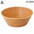 thumbnail image 4 of Japanese Wood Grain Plate Rice Bowl Fruit Salad Bowl Household Kitchen, 4 of 8