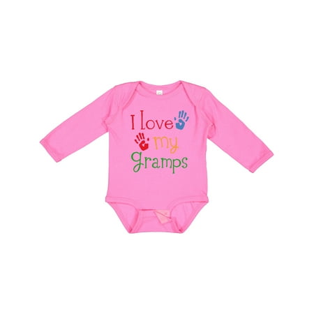 

Inktastic I Love My Gramps Cute Grandkids Gift Baby Boy or Baby Girl Long Sleeve Bodysuit
