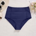 thumbnail image 4 of Women High Waisted Swimsuit Bikini Bottoms - Swim Bottom Full Coverage Bathing Suit with Pockets 2026 Navy S, 4 of 5