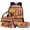 Aztec Geometry Horse, variant on Psesaysky Lightning Elephant Backpack And Lunch Box Set with Pencil Case 3 Pcs Animal Theme Backpack Set School Bookbag 3 In 1 Elementary Middle High School Backpacks Rucksack