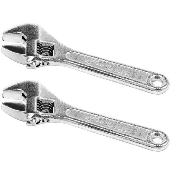 2X 4 Inch 100mm Mini Size Metal Adjustable Spanner Wrench