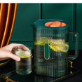 thumbnail image 2 of LEEYNEERPlastic Pitcher with Lid and Spout  2 Liter 68 Oz Plastic Pitchers with Handle and Lid  Pitcher Jug for Fridge  Carafe with Lid for Hot/Cold Water Iced Tea Juice Coffee Milk Bever, 2 of 6