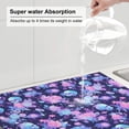 thumbnail image 5 of Fuzoiu White Skull Flower Print Absorbent, Reversible Microfiber Dish Drying Mat for Kitchen, Dish Drying Pad for Dishes, Utensils, Pots and Pans, Extra Large 18 Inch x 24 Inch, 5 of 7