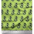 thumbnail image 1 of Soimoi Green Poly Georgette Fabric Floral Block Decor Fabric Printed Yard 52 Inch Wide, 1 of 3