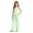 WGset21-Green, variant on UAYOTSE Girls Summer Wide Leg Pants 2Pcs Set Fashion Top Trousers Casual Outfit 5-15Y Size 9-10 Years