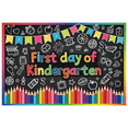 thumbnail image 2 of Chalkboard Style First Day of Kindergarten Banner for School Decoration Classroom Decor Educational Event, 2 of 7